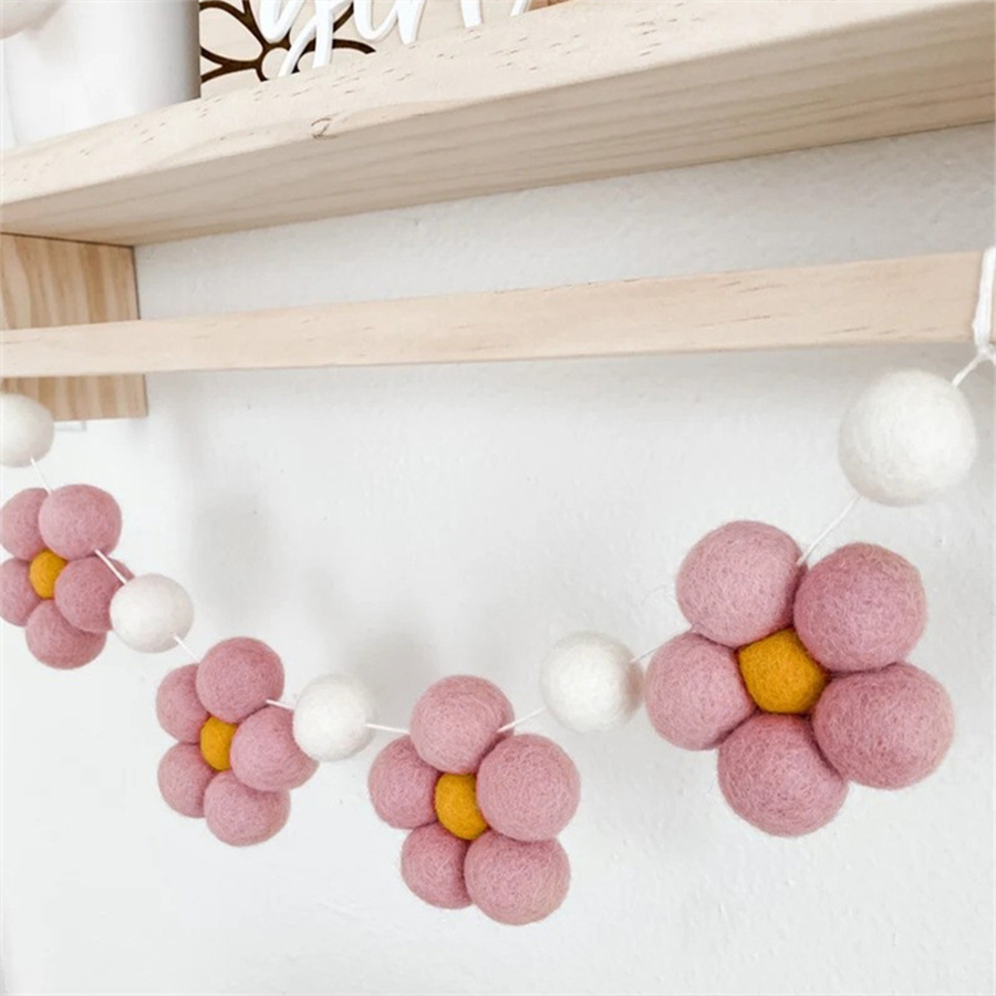 Handmade Felt Daisy Garland Bo - Baby Nursery Decor Girl review and price