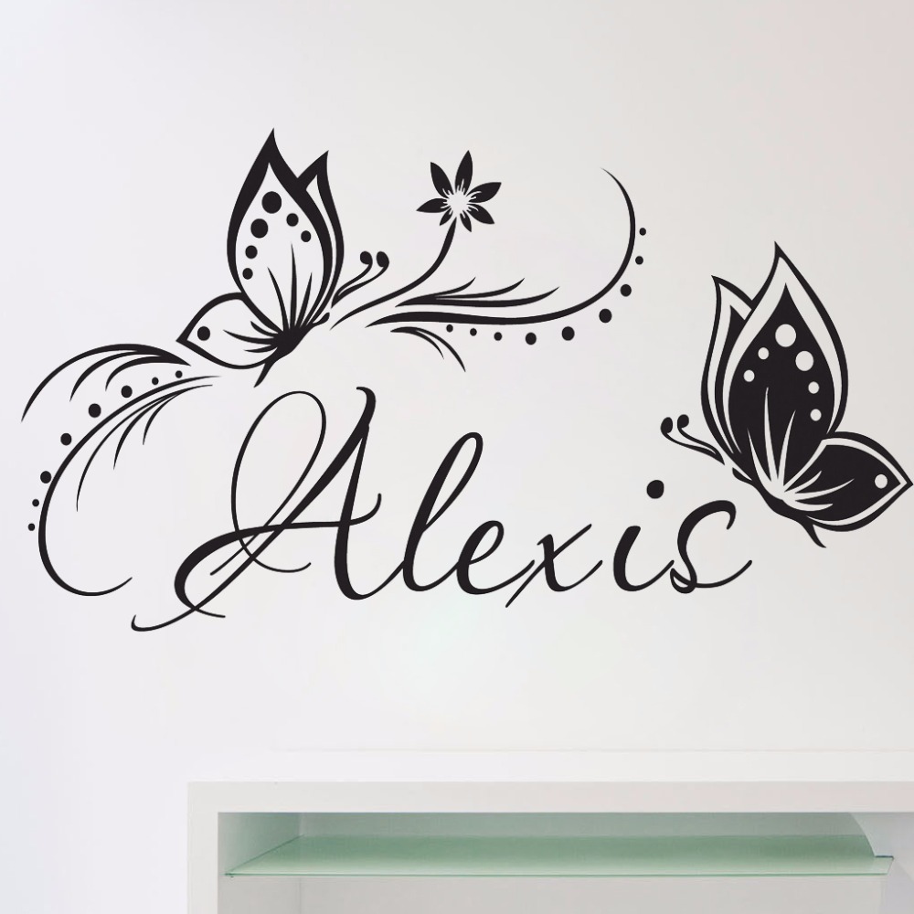 Personalized Name & Butterflie - Baby Girl Nursery Quotes review and price